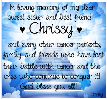 For Chrissy!